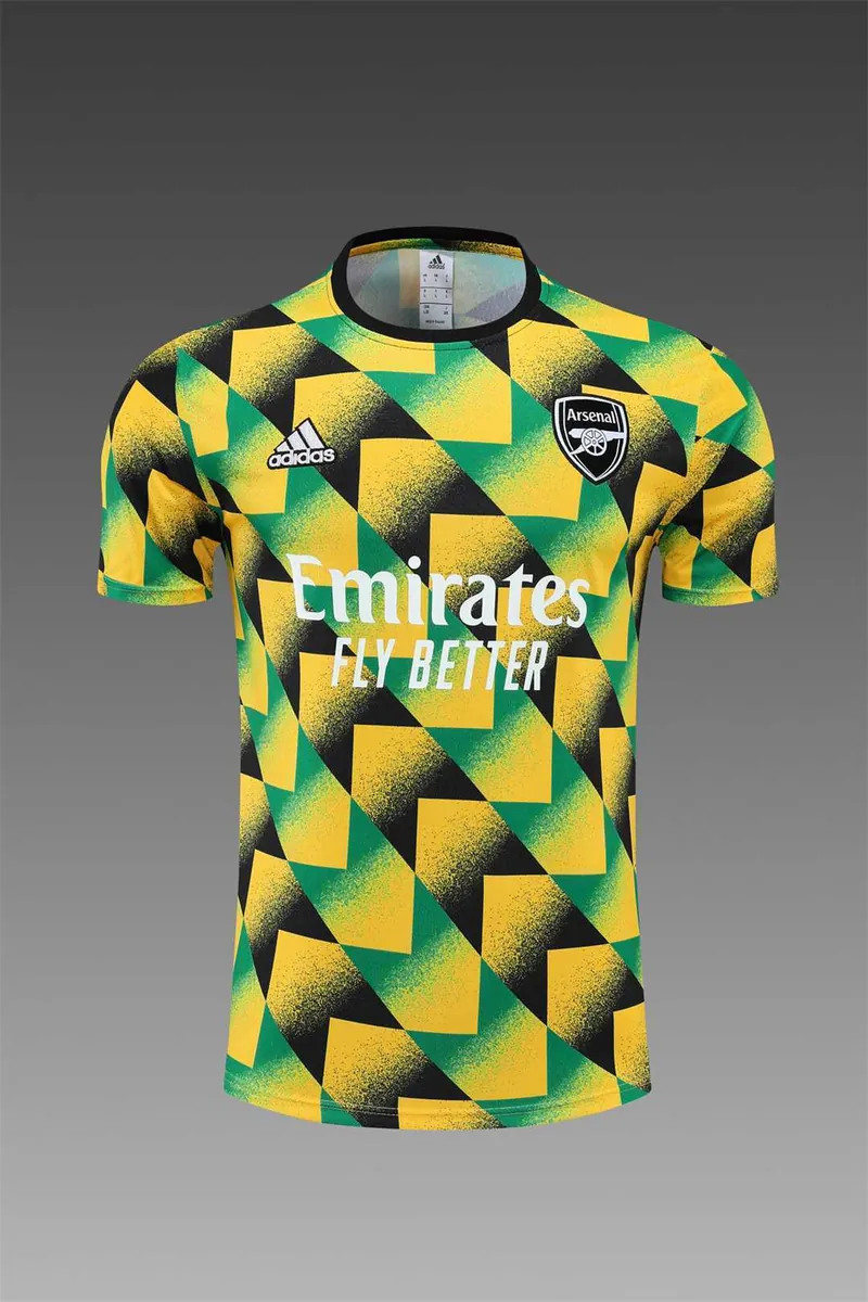 22-23 Arsenal Training Suit Short Sleeve Kit Yellow Camo 5