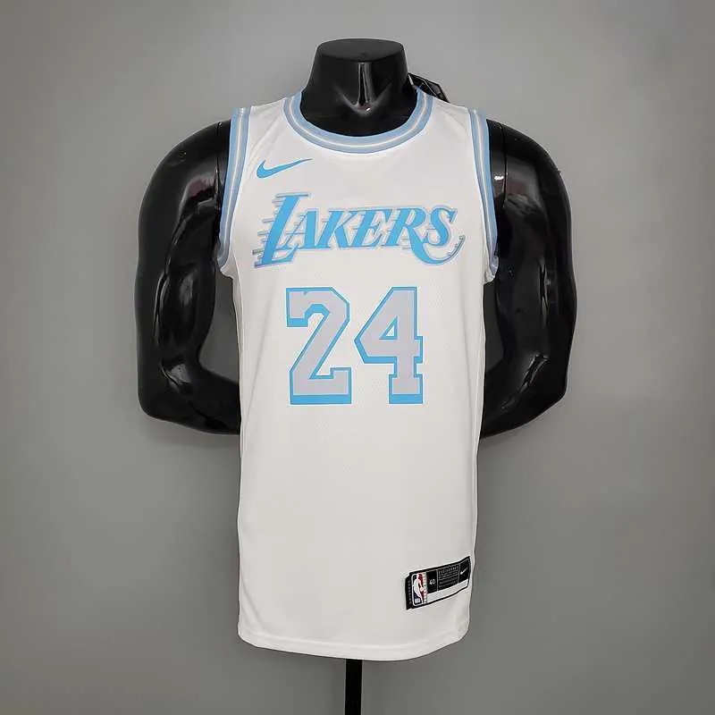 New Lakers Bryant #24 Crew Neck Retro Limited Edition White 7