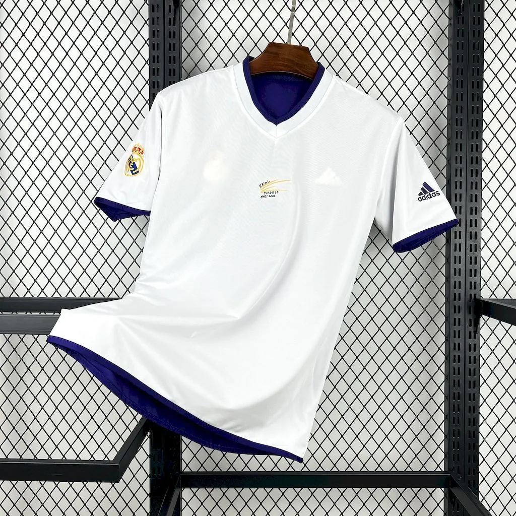 02-03 Real Madrid 100th Anniversary Double Sides Retro Kit Vintage T-Shirt Soccer AAAAJersey Yu 6
