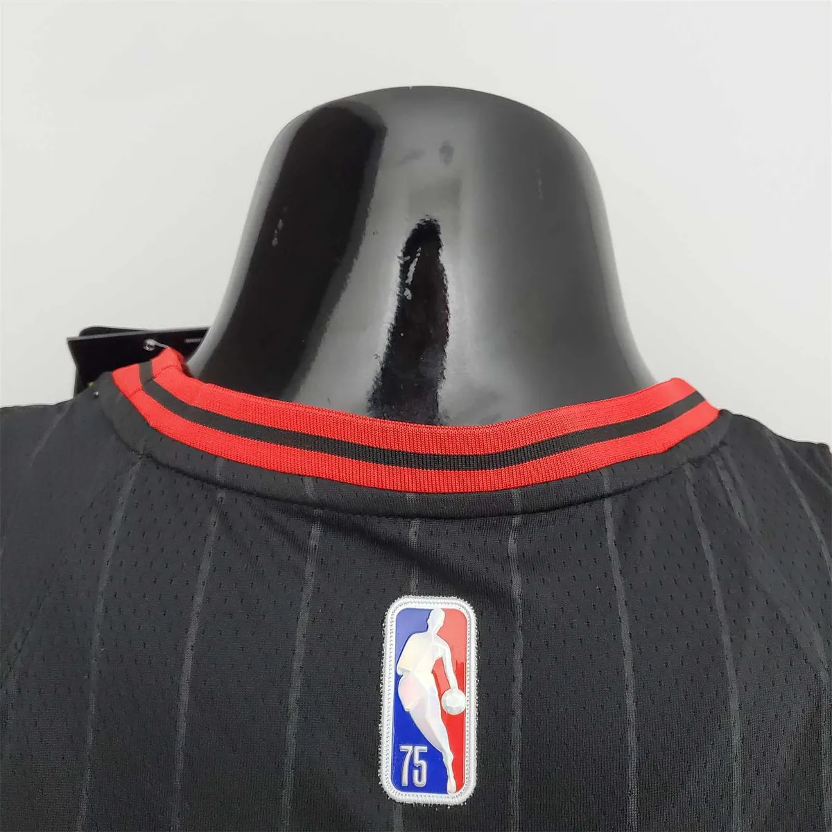 75th Anniversary Rose #1 Bulls Flyers Black NBA Jersey 5