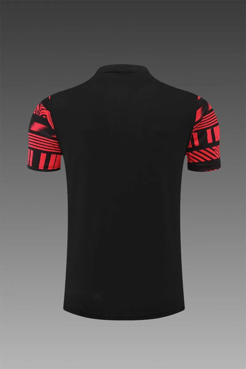 22-23 AC Milan Training Short Sleeve Kit Black 3