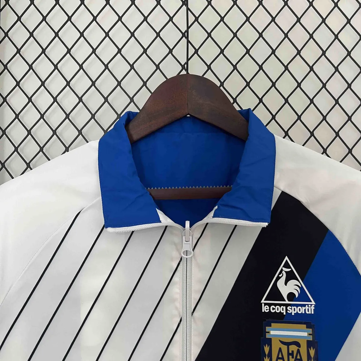 2024 Argentina Trench Coat Reversible White&Blue Double-Sides Jacket AAAAJersey Wholesale Yupoo 1