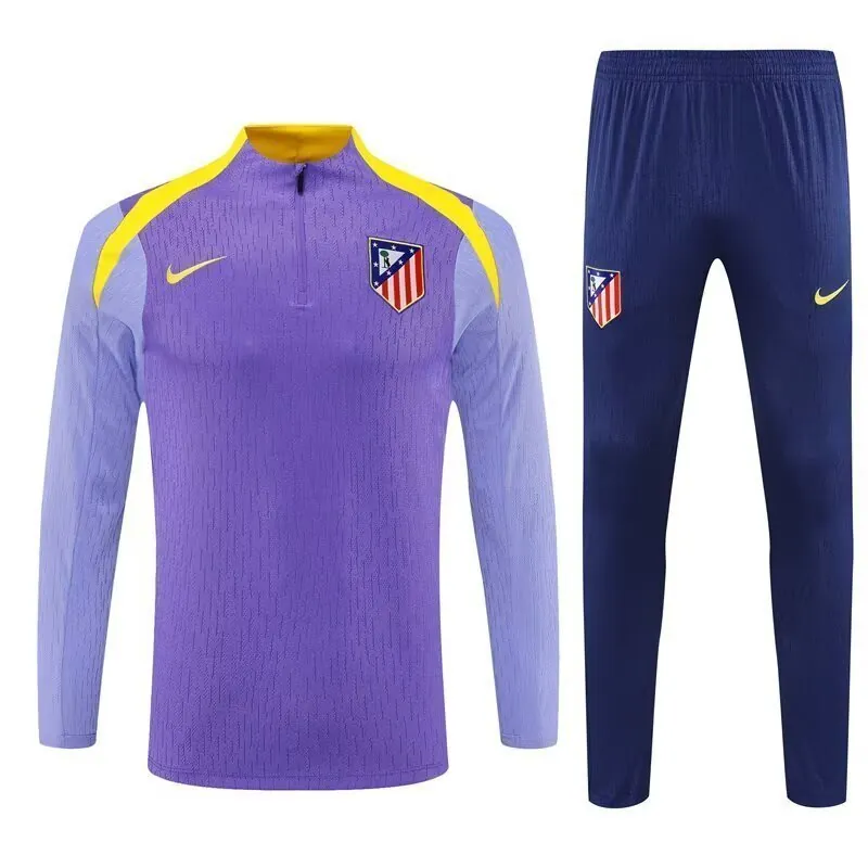 25-26 Barcelona Black POLO Training Kits Football Tracksuits 3