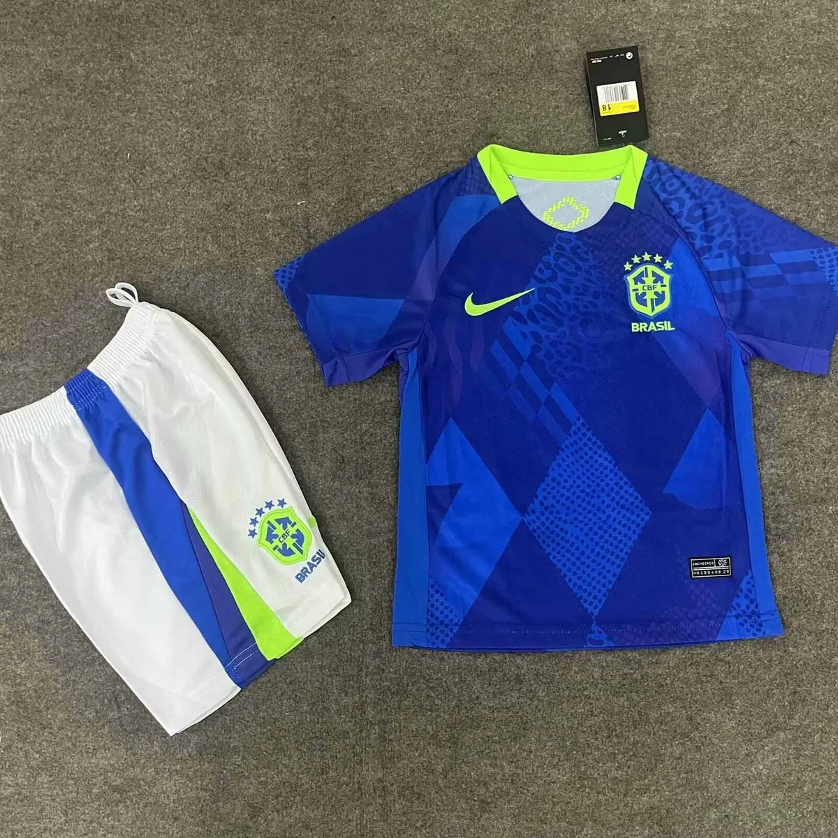 2025 Brazil Away Kid Kits Youth Apparels AAAAJersey Dropship Yupoo 2