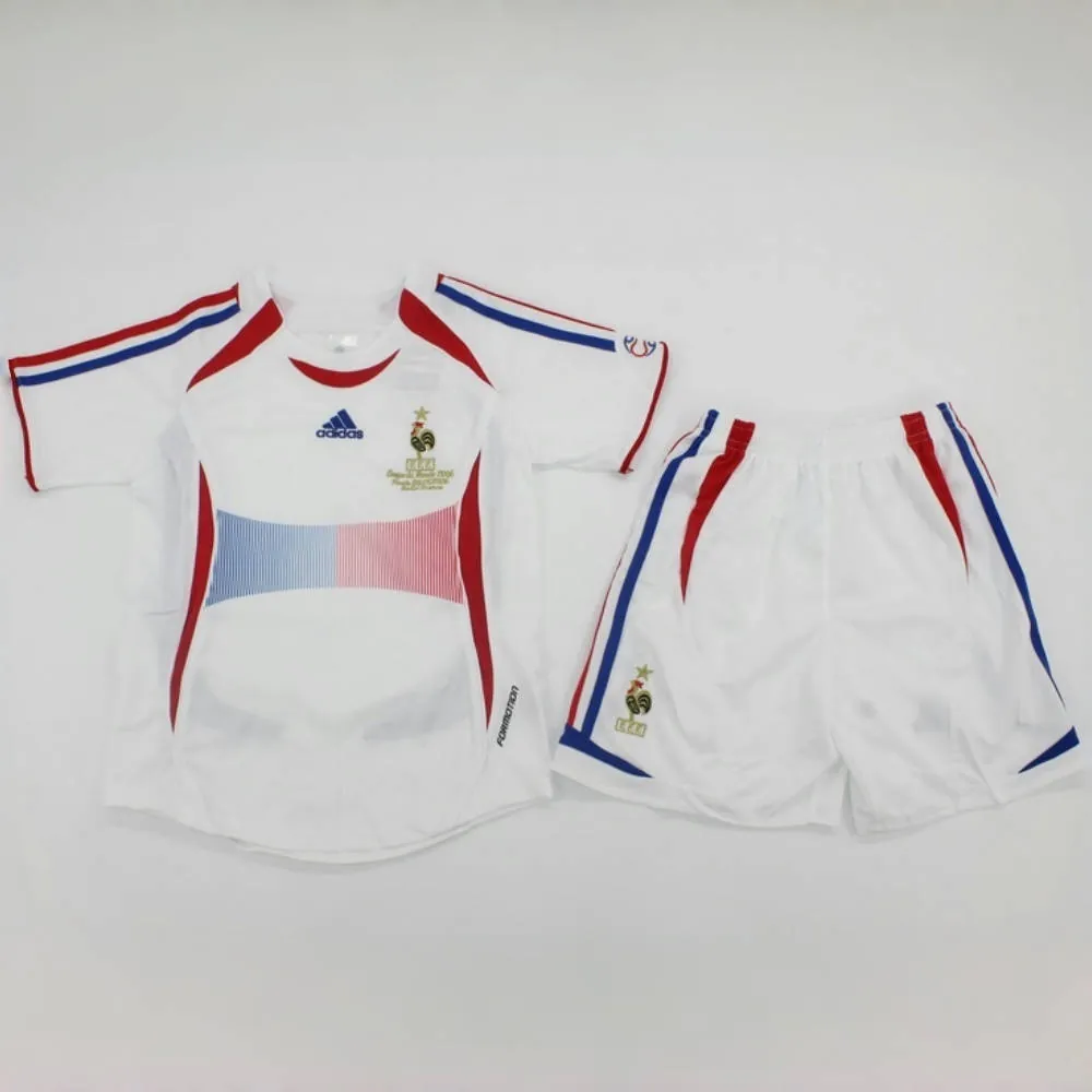 2006 France Away Retro Kid Kits Youth Apparels Soccer AAAAJersey Yupoo 19