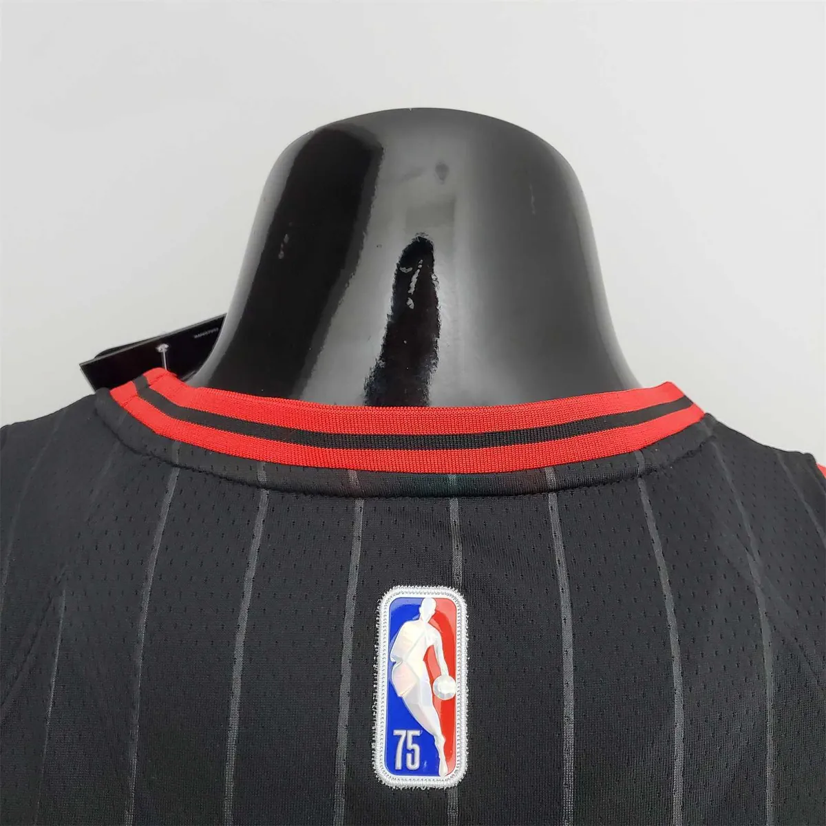 75th Anniversary Pippen#33 Bulls Flyers Black NBA Jersey 8