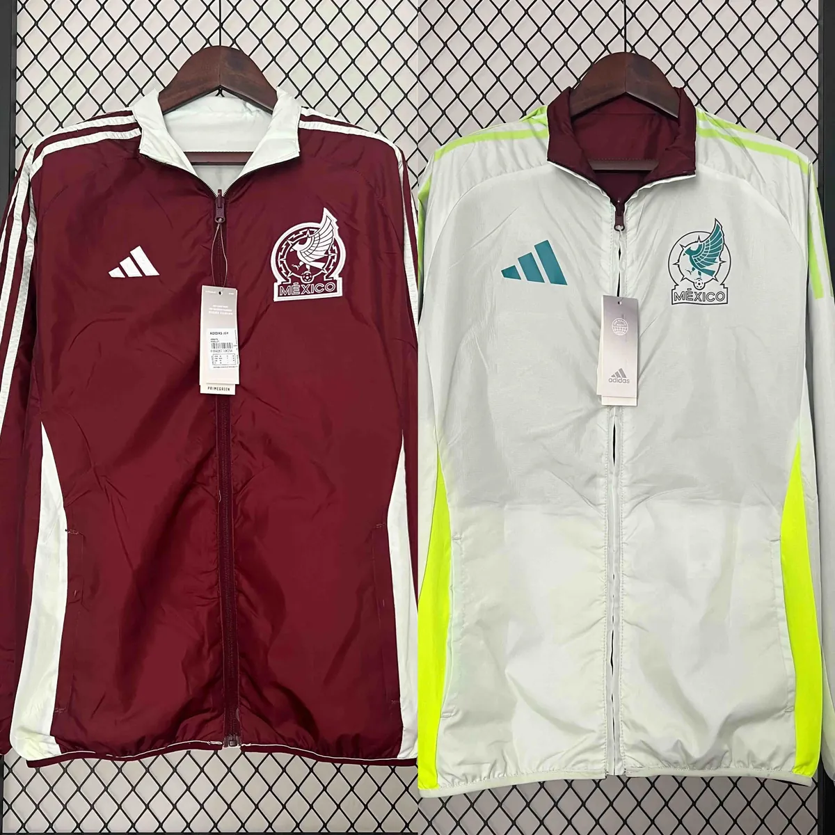 2024 Mexico Trench Coat Reversible Windbreaker Double-Sides Jacket AAAAJersey Supplier Yupoo 13