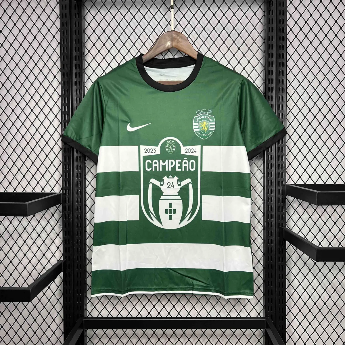 23-24 Sporting Lisbon Champion Kit Special Edition Soccer Uniform AAAAJersey Wholesale Yupoo 6