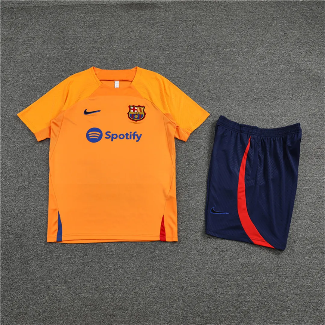 22-23 Barcelona training suit yellow 12