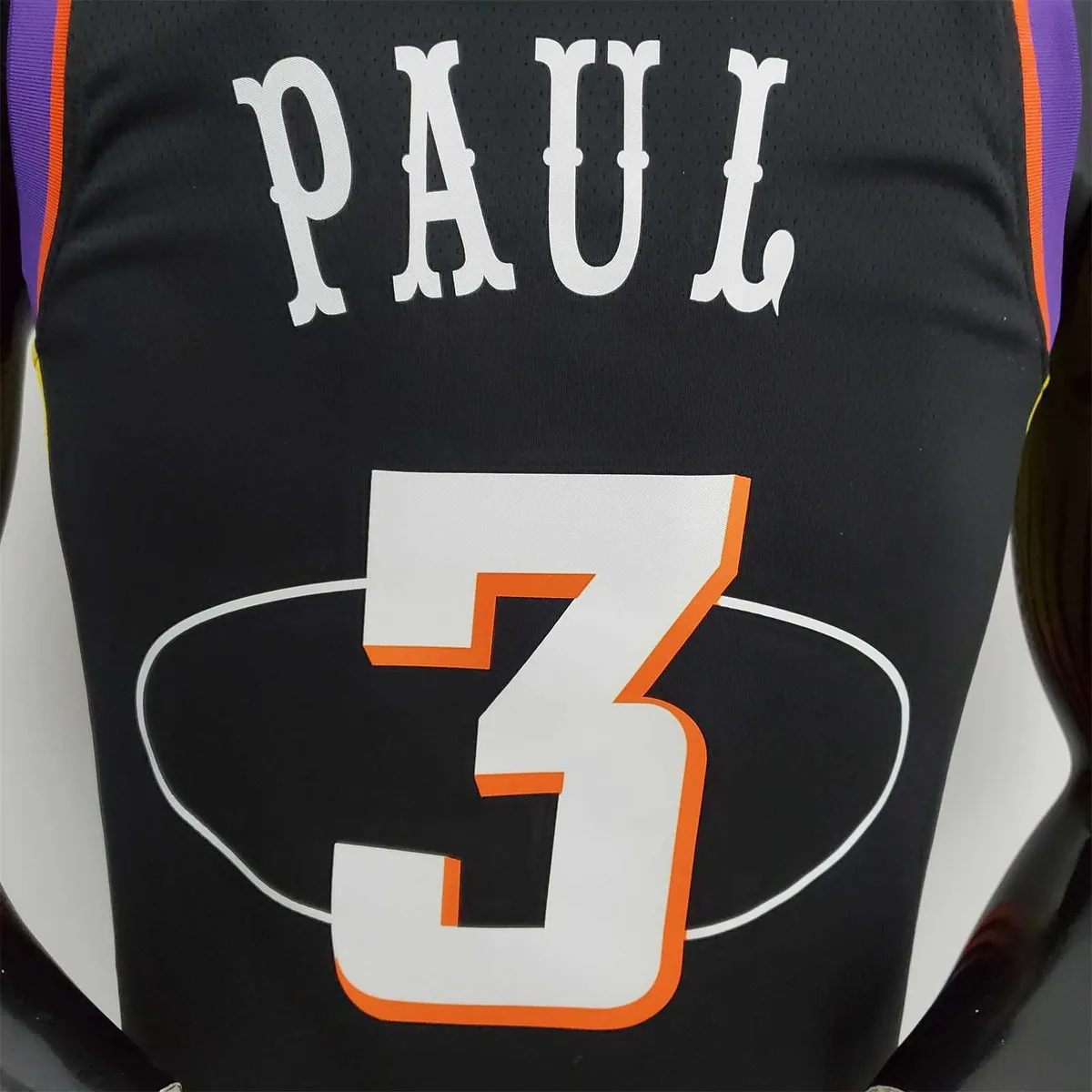 2022 Season Paul #3 Suns City Edition Black NBA Jersey 5