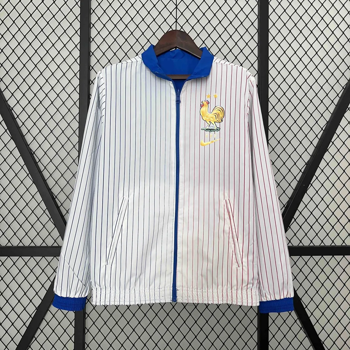 2024 France Trench Coat Reversible Blue&White Double-Sides Jacket AAAAJersey Wholesale Yupoo 2