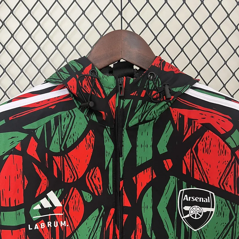 24-25 Arsenal Red&Green Windbreaker Jacket Football AAAAJersey Yupoo 4