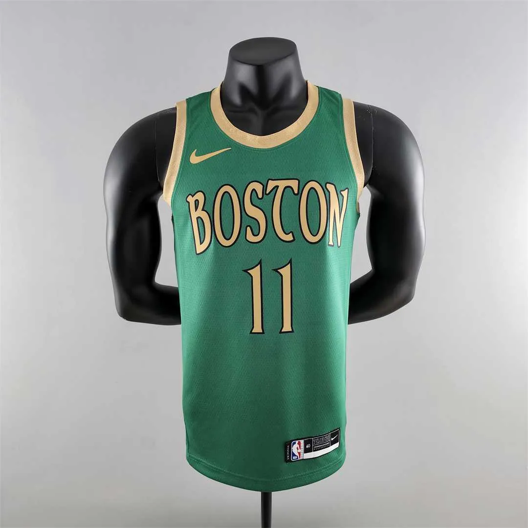 2020 IRVING #11 Boston Celtics City Edition Green NBA Jersey 9
