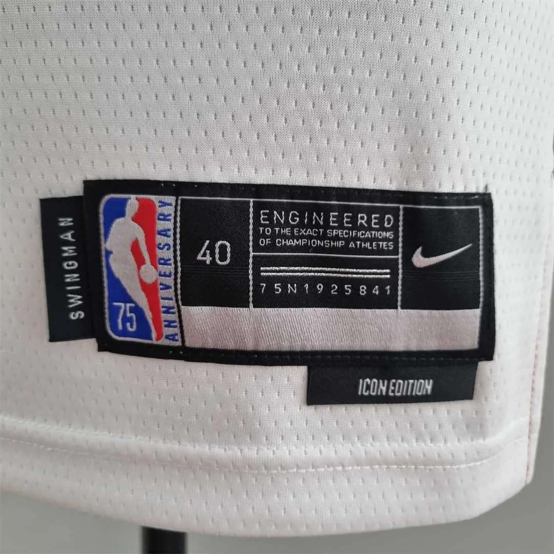 75th Anniversary Miami Heat HERRO#14 White NBA Jersey 1