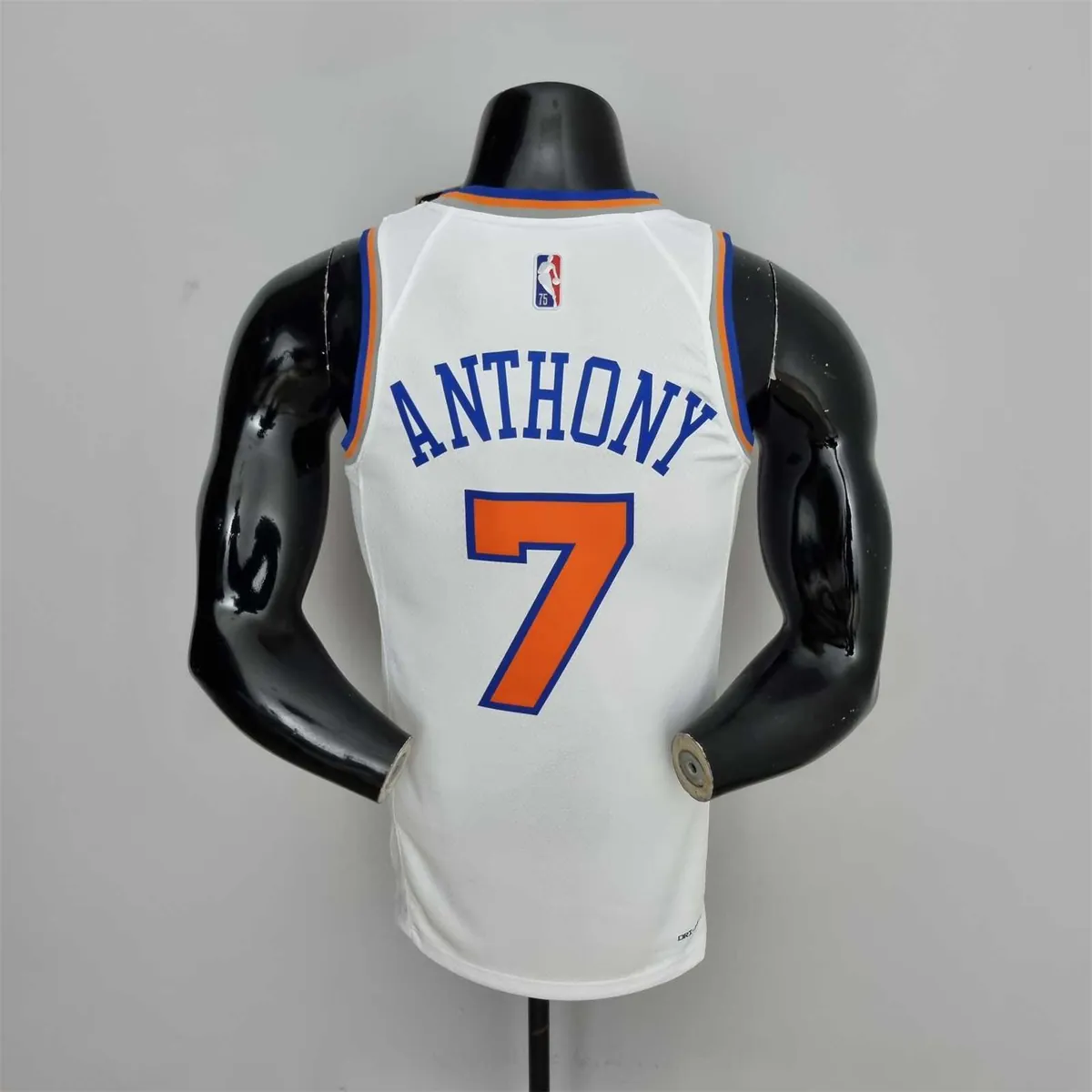 75th Anniversary Anthony #7 New York Knicks White NBA Jersey 7