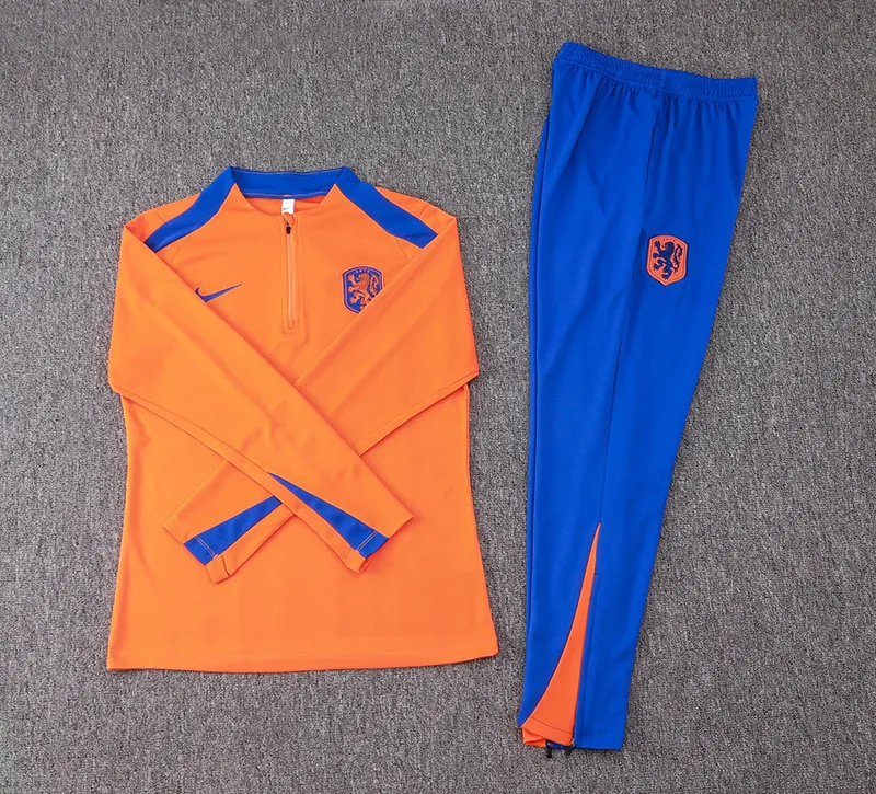 2024 Netherlands Long Sleeve Training Suit Football Shirts 2