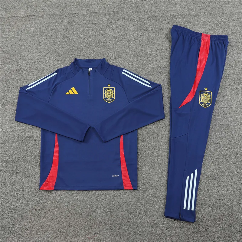 2024 Spain Long Sleeve Training Suit Football Shirts 2