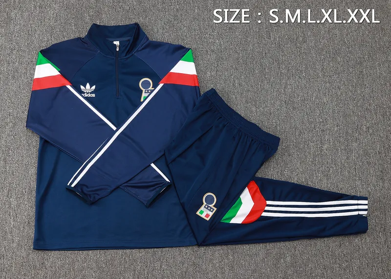 2024 Italy Long Sleeve Football Shirts Training Suit 2