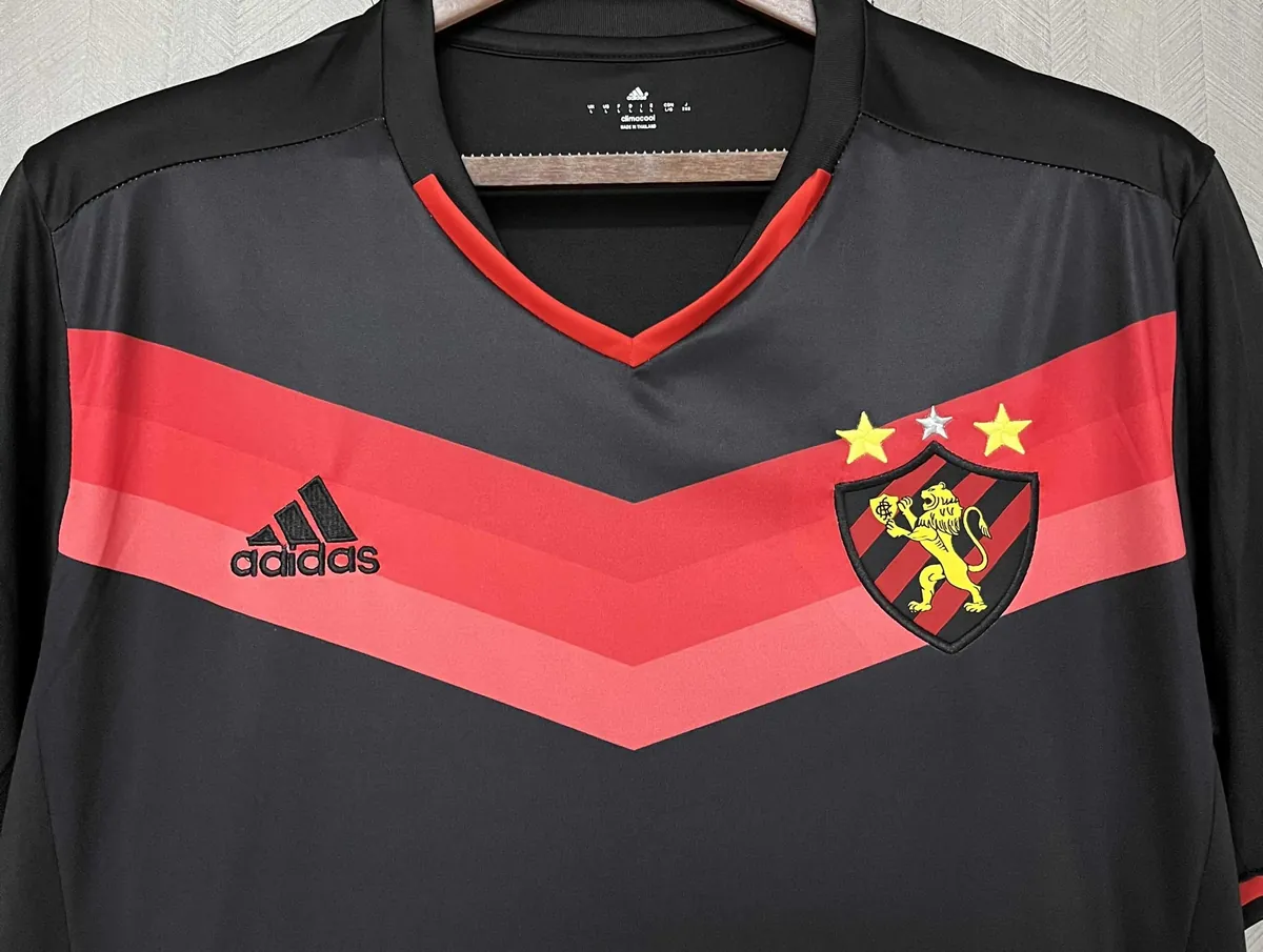 16-17 Recife Sport Black Retro Kit Vintage Shirt Football AAAAJersey Supplier 3