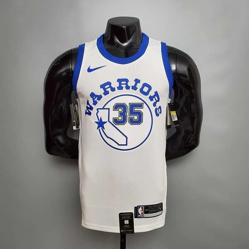 Retro version DURANT#35 Golden State Warriors white 8