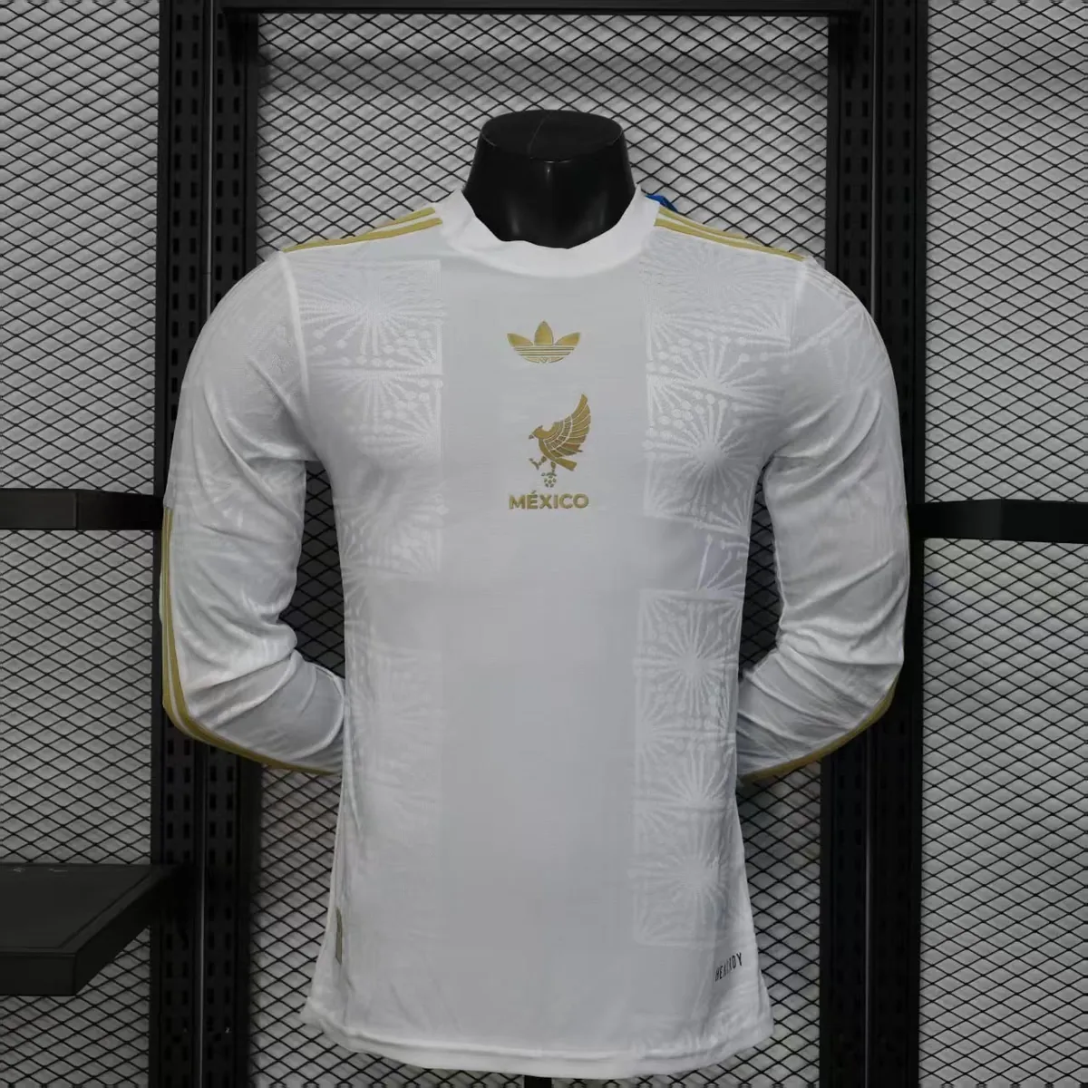 2025 Mexico Gold Cup White Long Sleeve Kit Player Version Shirt AAAAJersey Yupoo 3