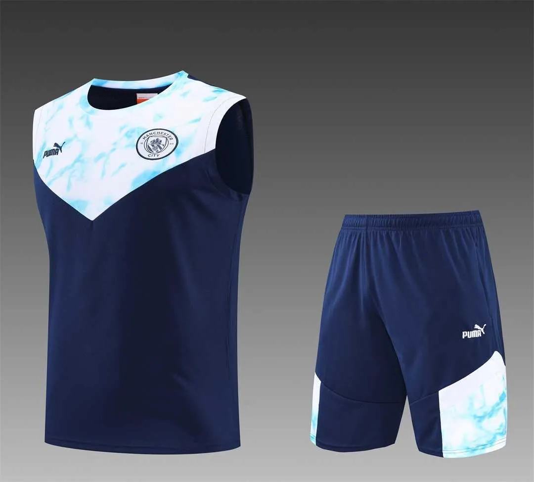 22-23 Manchester City vest training suit kit Royal Blue 18