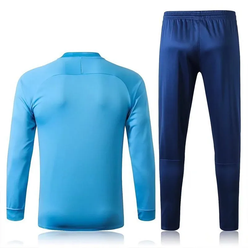 25-26 Barcelona Football Tracksuit Blue Long Jacket Suits 2
