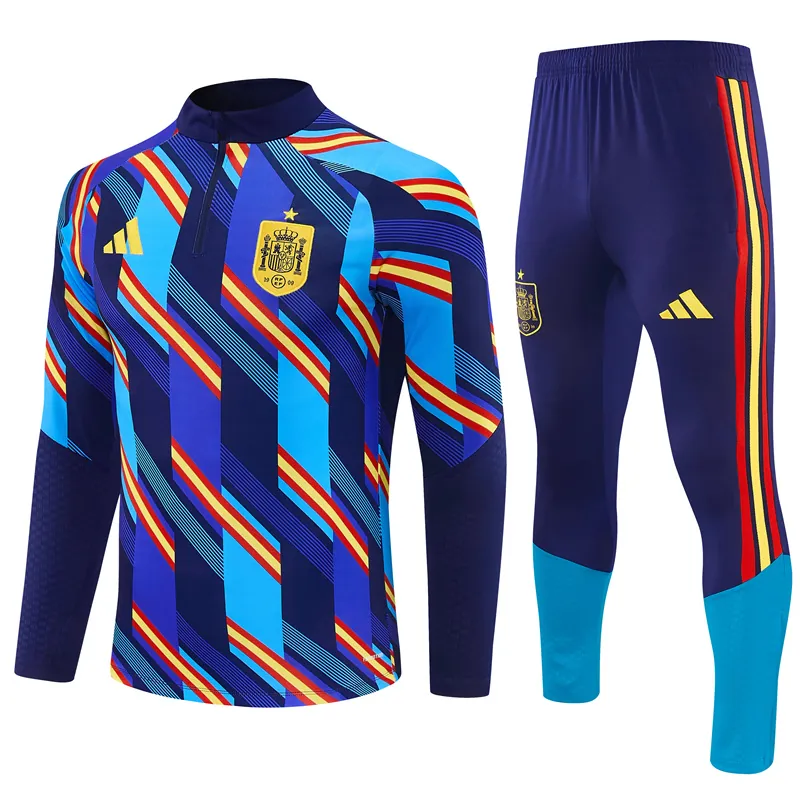 2026 Spain Mens Kit Football Aldult Training Long Sleeve Tracksuit Yupoo 5 4