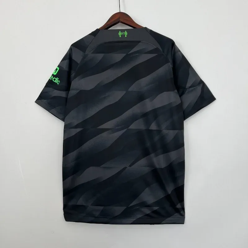 23-24 Liverpool Goalkeeper Soccer Jersey Black 1