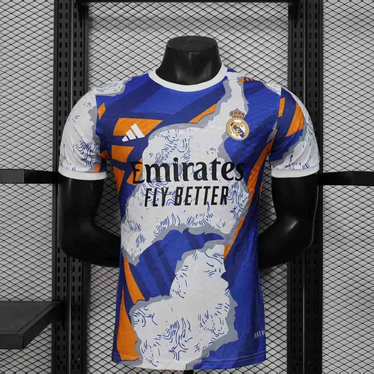 25-26 Real Madrid Blue Orange Special Edition Player Version Shirt AAAAJersey Supply Yupoo 3