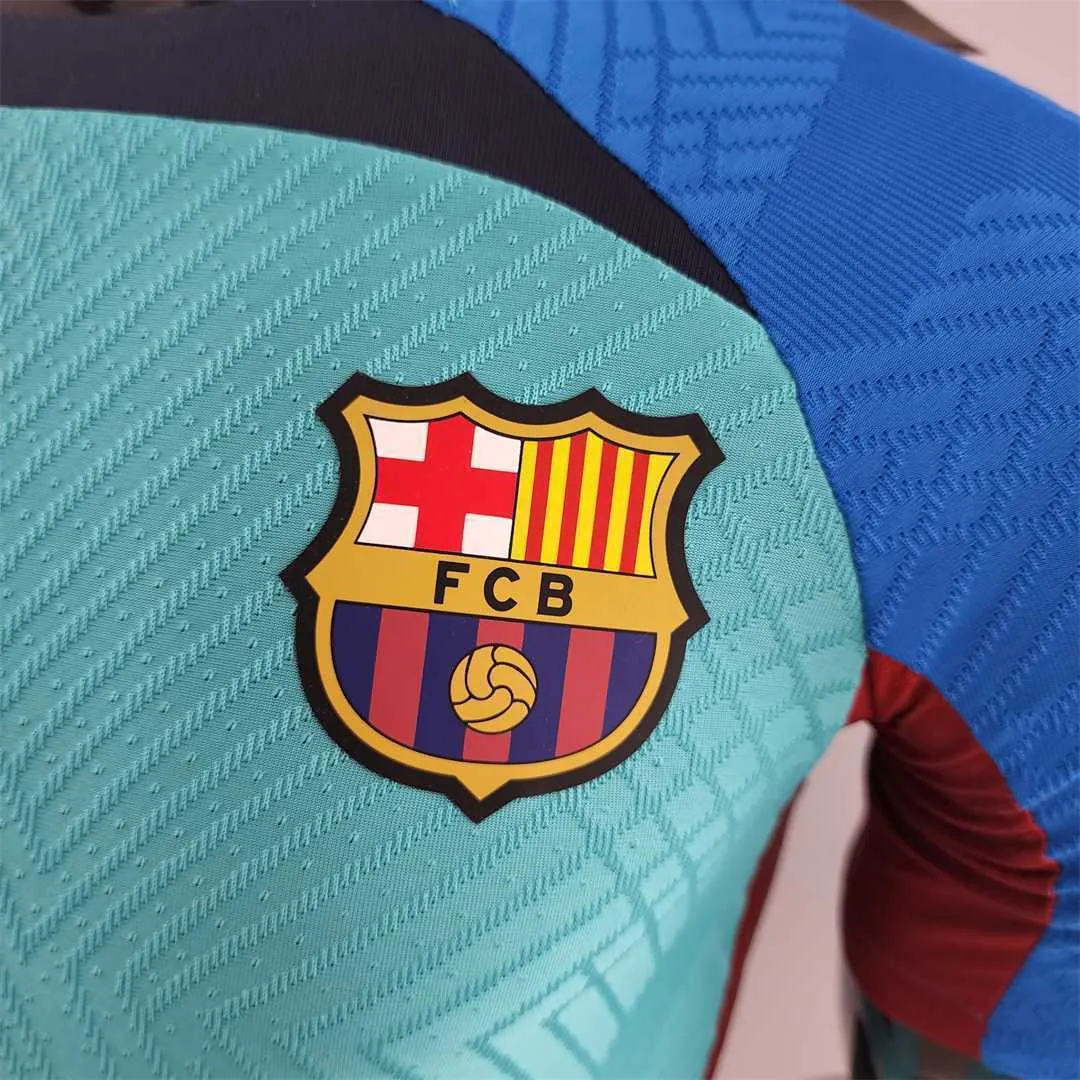 22-23 Barcelona training suit bluegreen player version 4