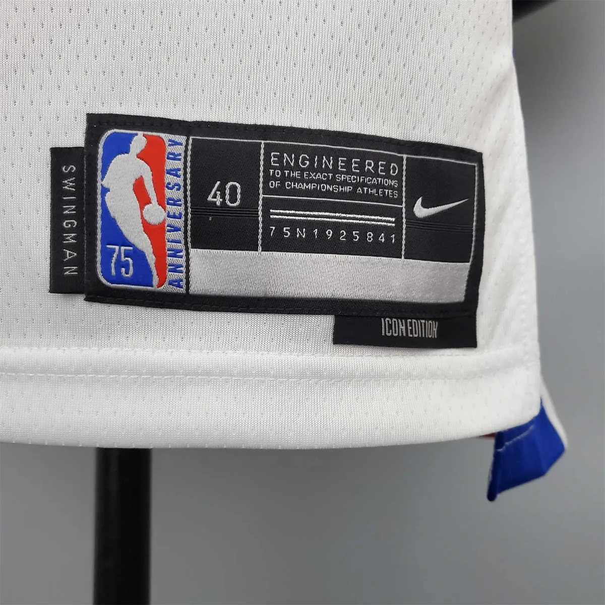 75th Anniversary Cunningham #2 Pistons White 9