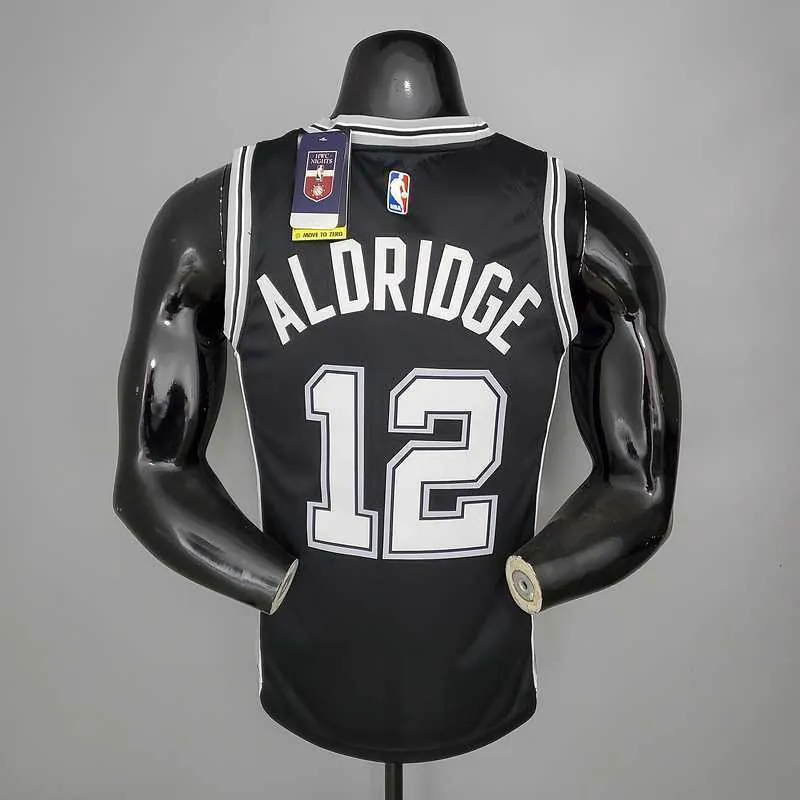 ALDRIDGE#12 Spurs Black 5