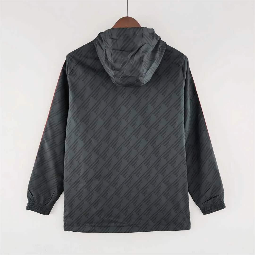 2022 Manchester United black-red edge Windbreaker 1