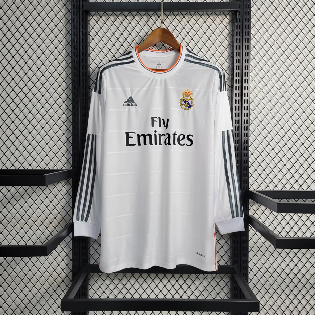 13-14 Real Madrid home long sleeves 3