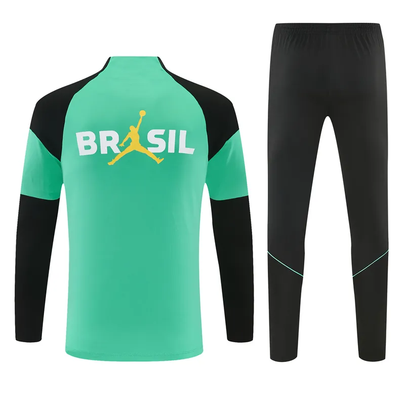 2026 Brazil Mens Kit Football Aldult Training Long Sleeve Tracksuit Yupoo 5 4