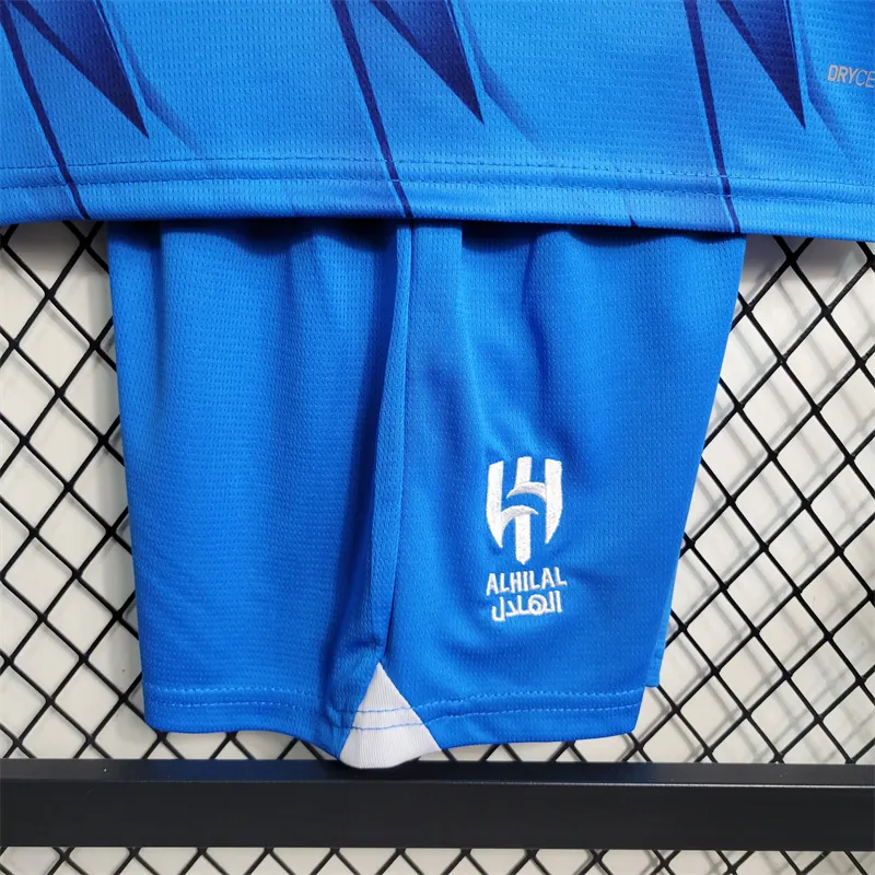 23-24 Al Hilal Home kids Size 16-28 Soccer Jerseys 9