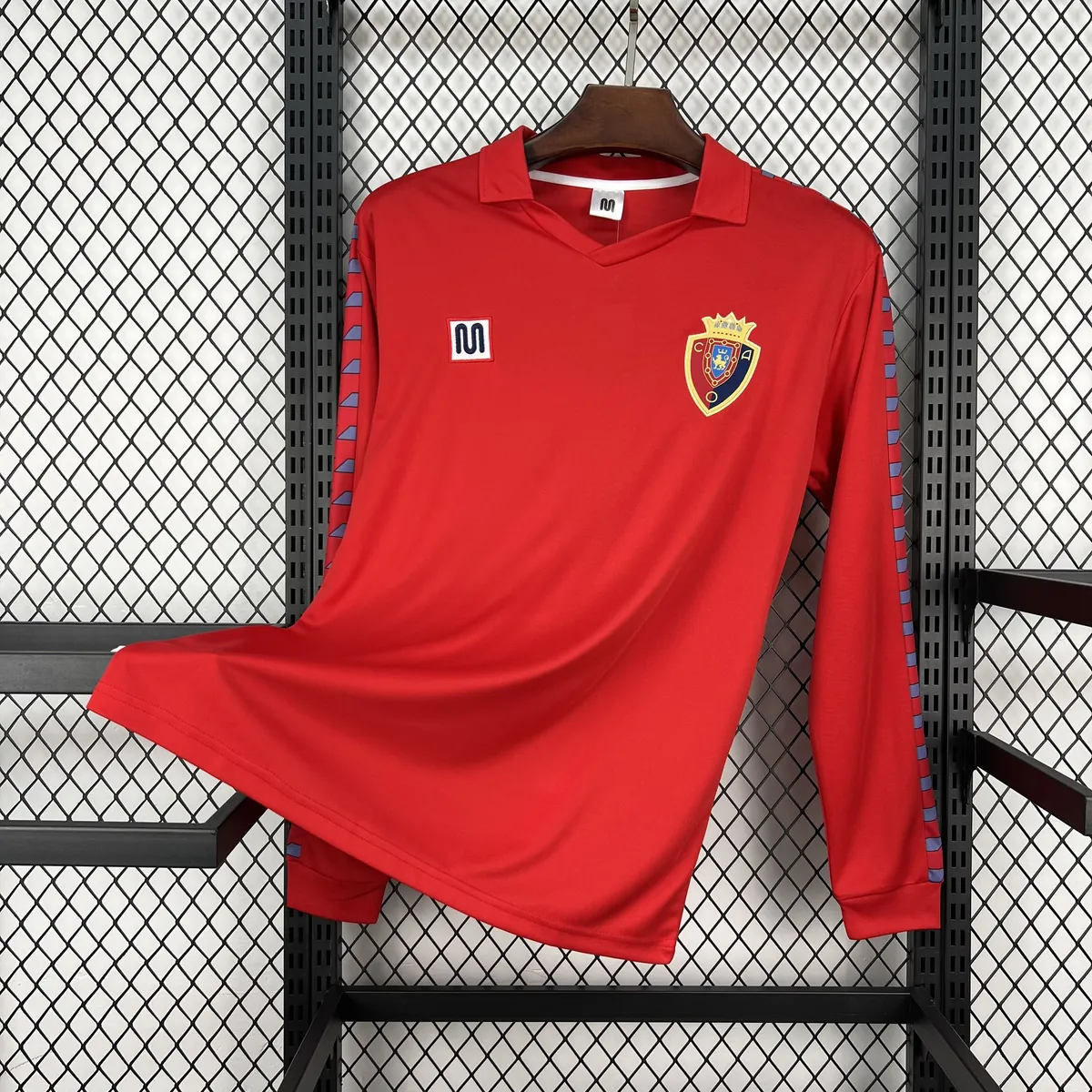 83-84 Real Zaragoza Mens Home Football Retro Kit Vintage Long Sleeve Shirt AAAAJersey Supply Yupoo 7 3