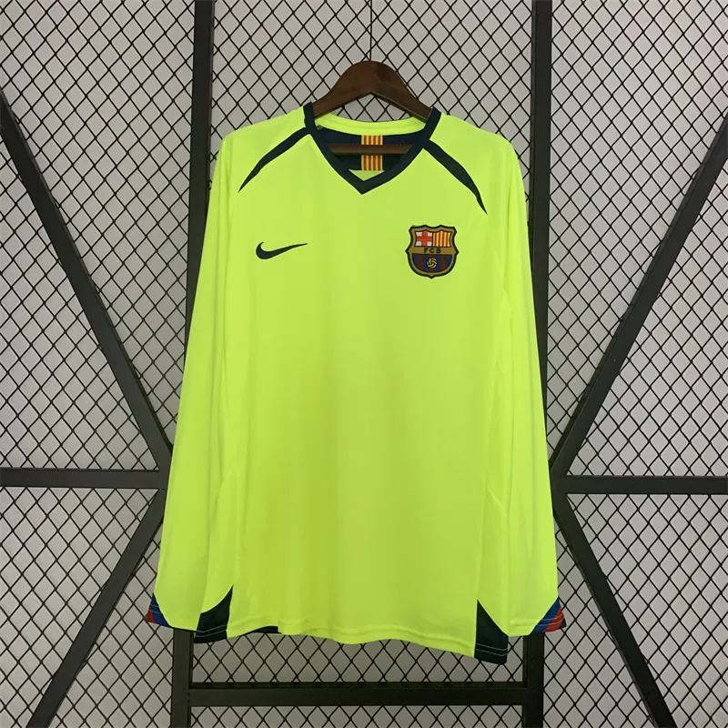 05-06 Barcelona away long sleeve retro jersye 8