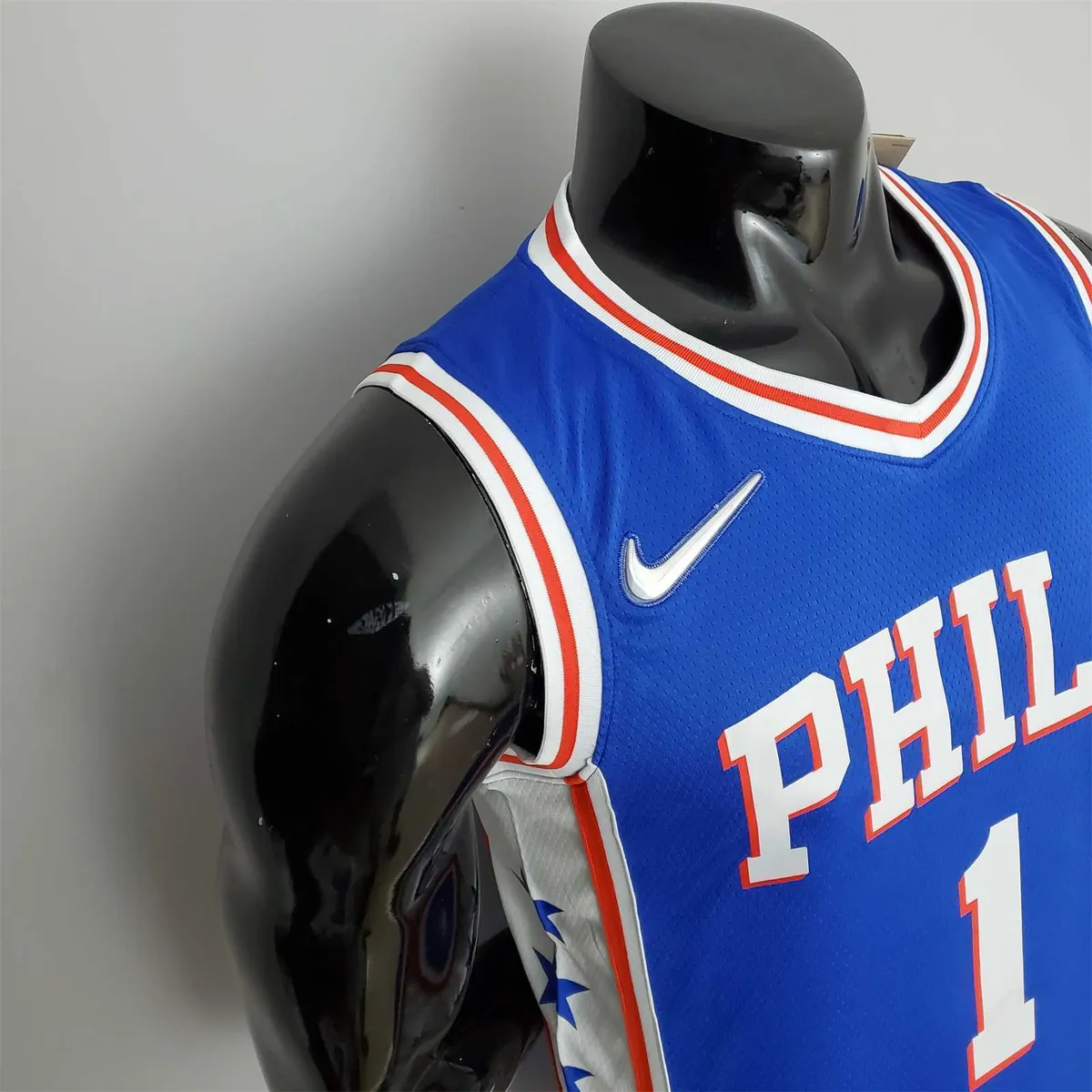 75th Anniversary Philadelphia 76ers HARDEN#1 Blue NBA Jersey 7