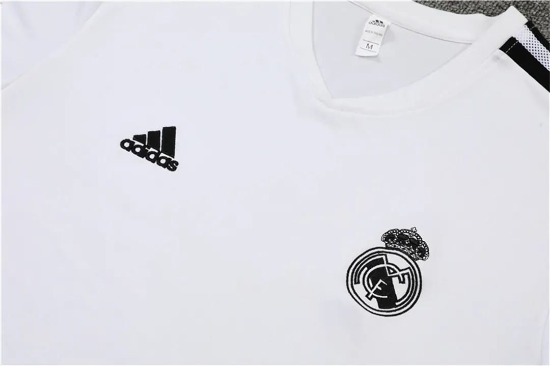 22-23 Real Madrid Training Jersey White 3