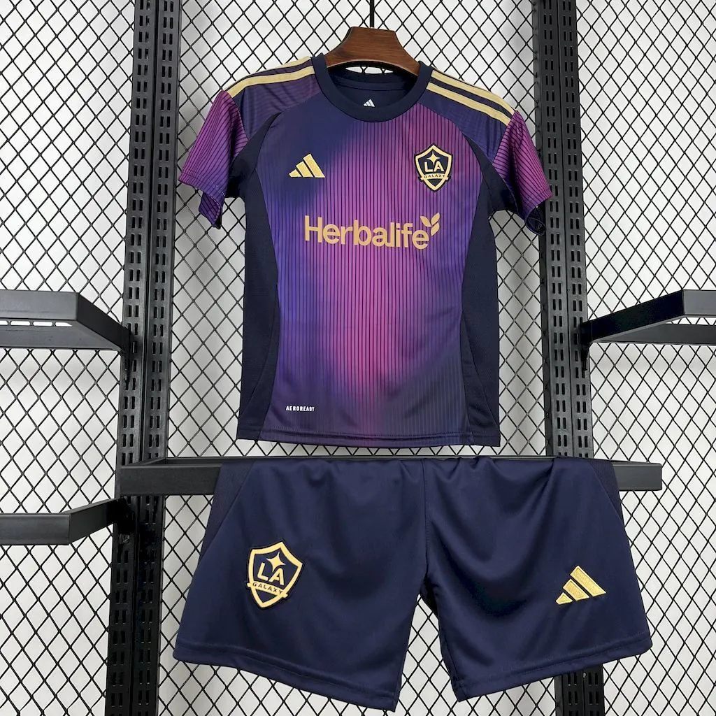 25-26 LA Galaxy Away Kids Kit Soccer AAAAJersey Yupoo 16-28 1