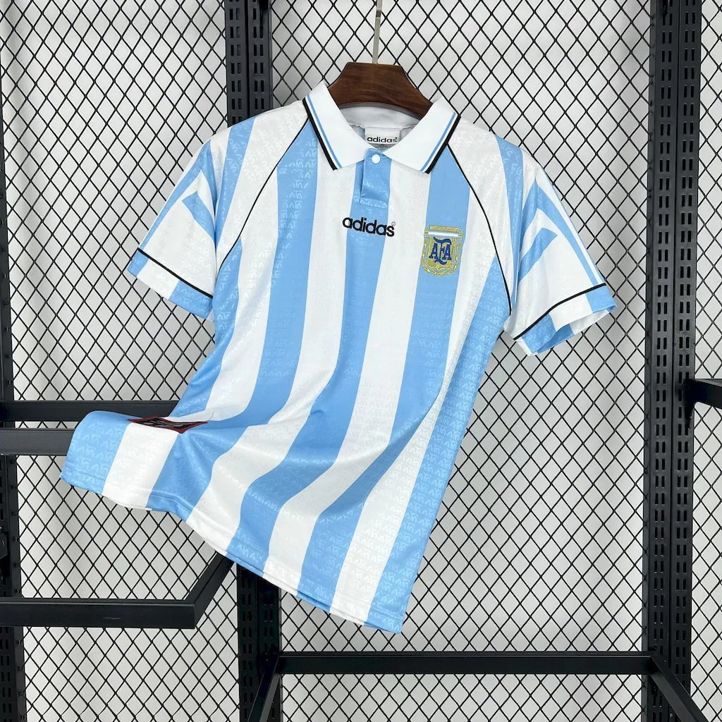 1996 Argentina Home Retro Kit Vintage Shirt AAAAJersey Supplier Yupoo 6