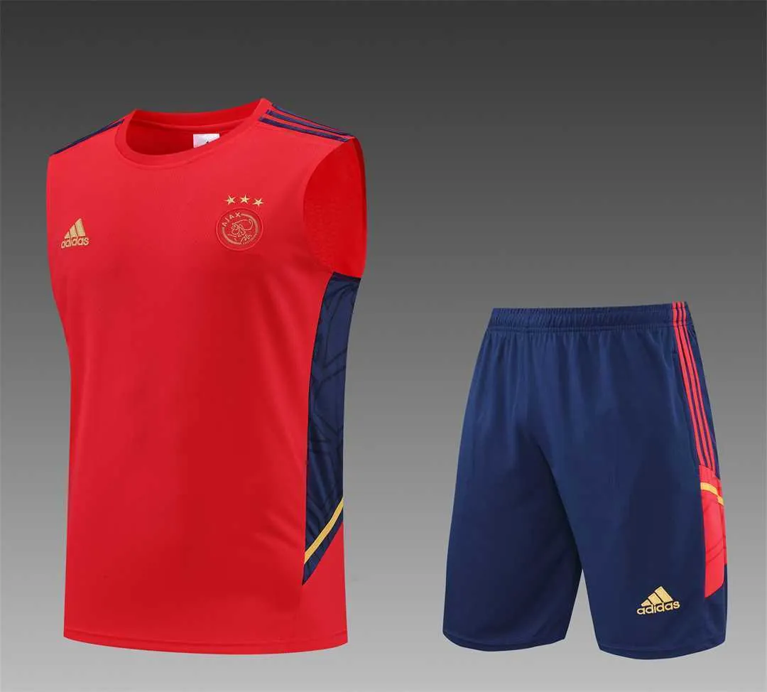 22-23 Ajax vest training suit kit Red 21