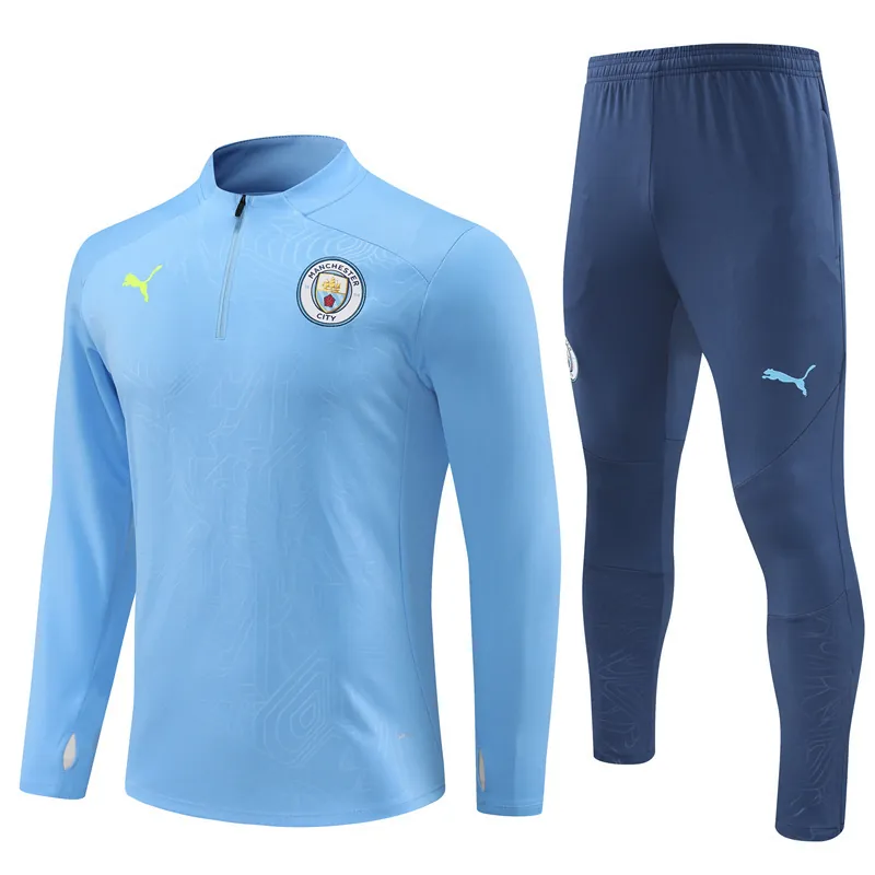 24-25 Manchester City Long Sleeve Training Suit Football Shirts 4
