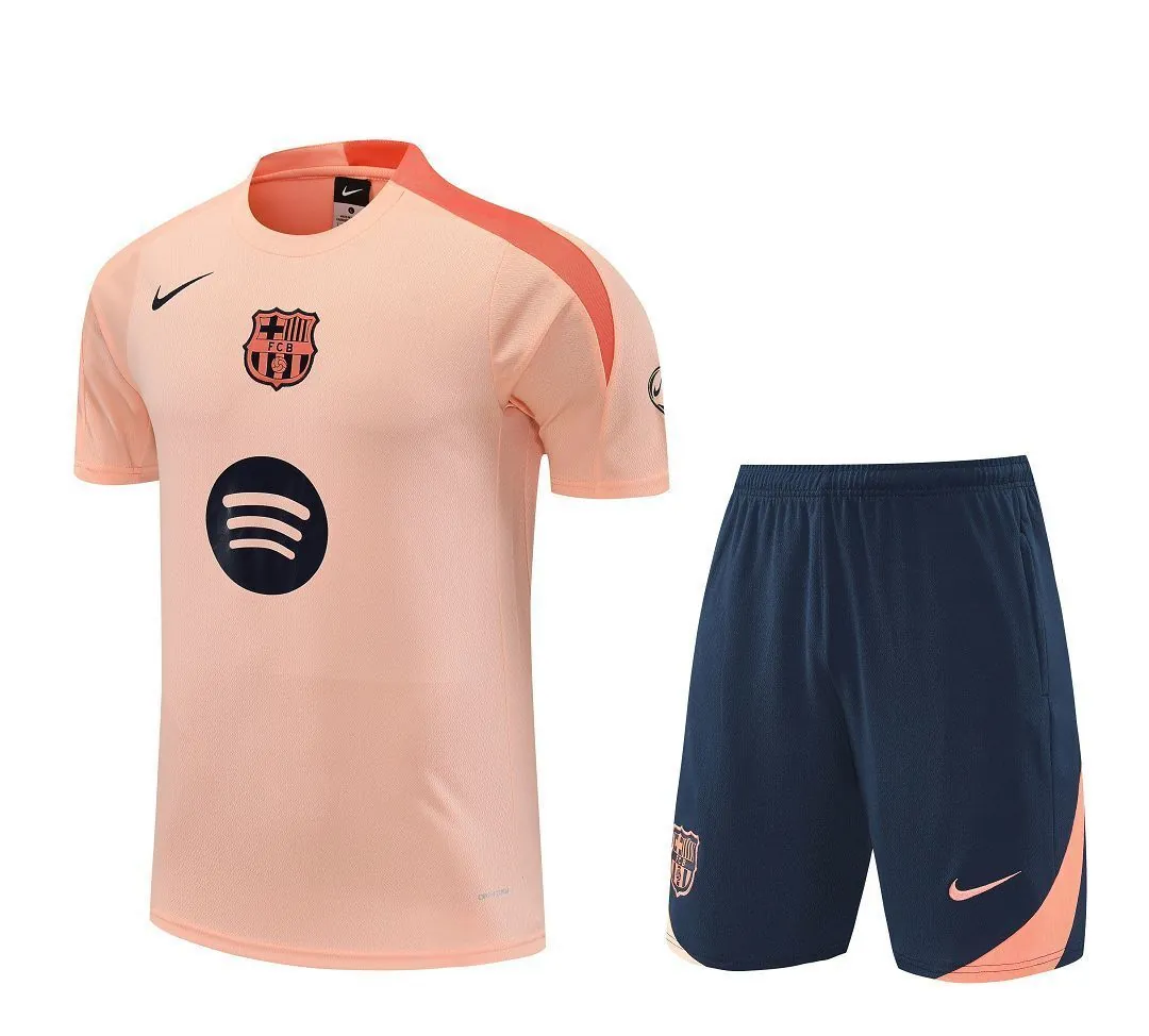 25-26 Barcelona Gold Training Kits Football Tracksuits 3