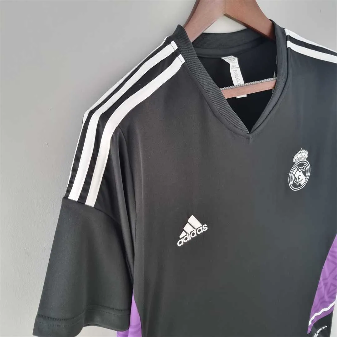 22-23 Real Madrid training suit blackpurple border 7