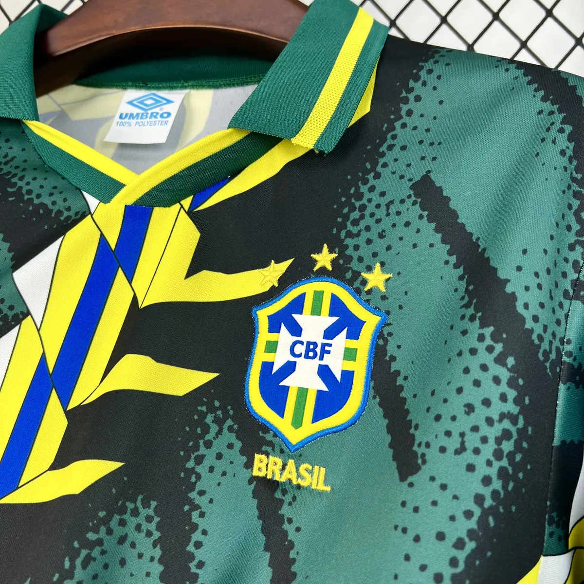1994 Brazil Retro Mens Goalkeeper Kit Football Long Sleeve Shirt AAAAJersey Supply Yupoo 7 7