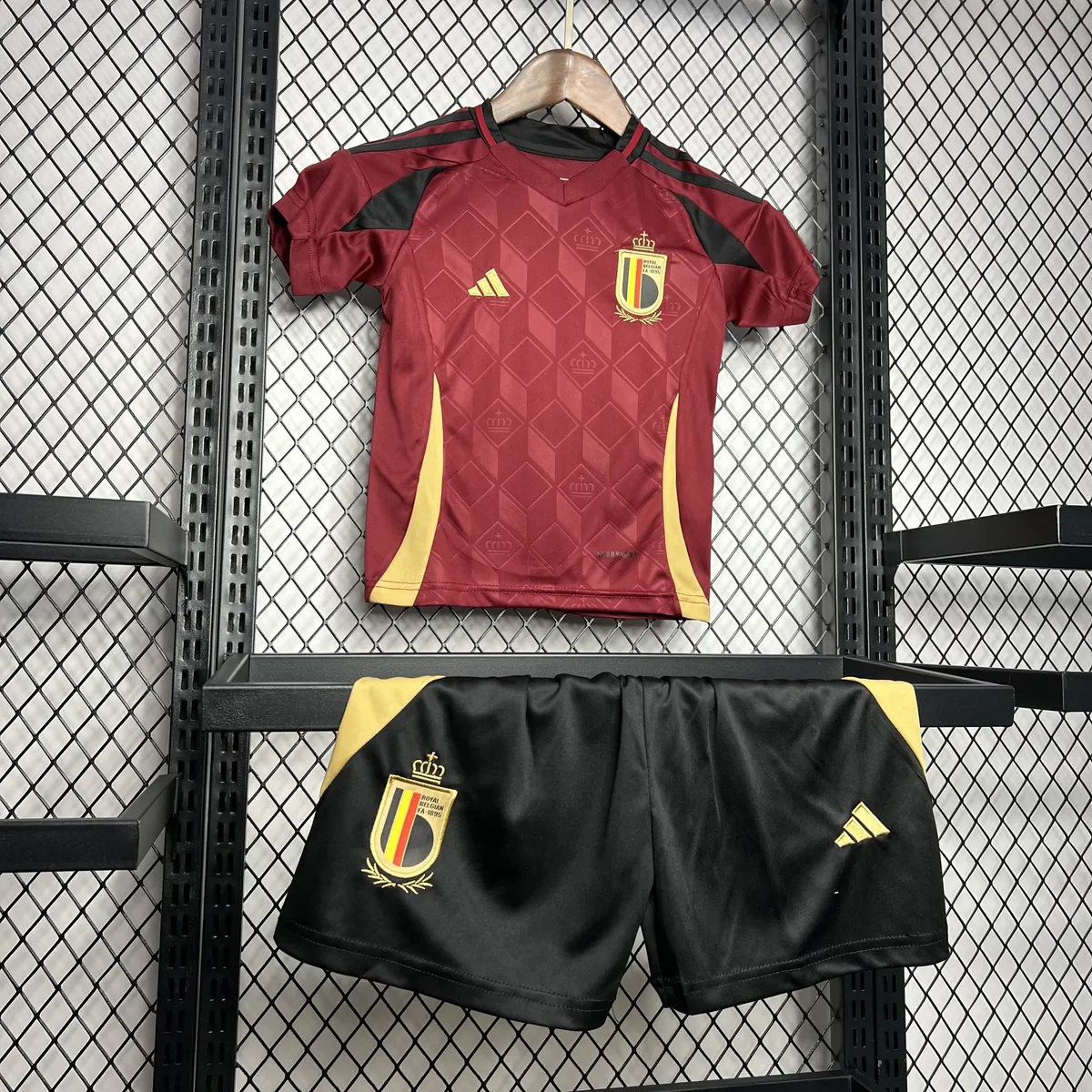 2024 Belgium Home Kid Kits Children Sets Football Jerseys Yupoo 1