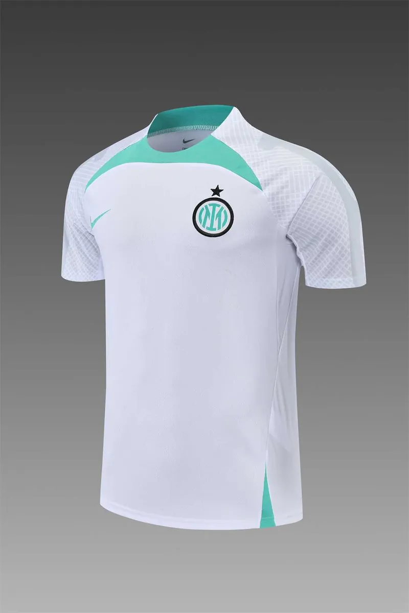 22-23 Inter Milan Training Wear Short Sleeve Kit White 2